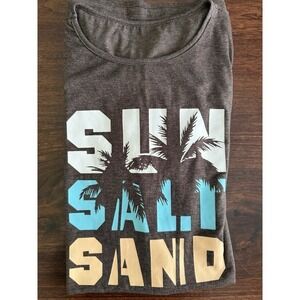 Sun Salt Sand Women‎ s XL Beach Cover-up/Casual Dress Brown
